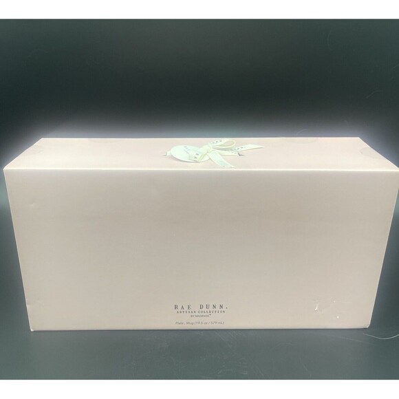RAE DUNN Artisan Collection “ LOVE” Dish & WORLD’s BEST MOMMY Mug Set NIB - Picture 2 of 2